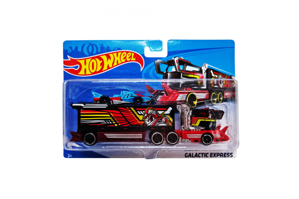 Детский игровой набор машинок T-P771-1(Light-Blue) с трейлером