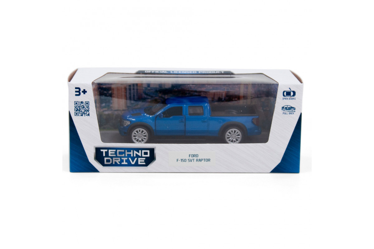 Детская автомодель FORD F-150 SVT Raptor TechnoDrive 250263 синий