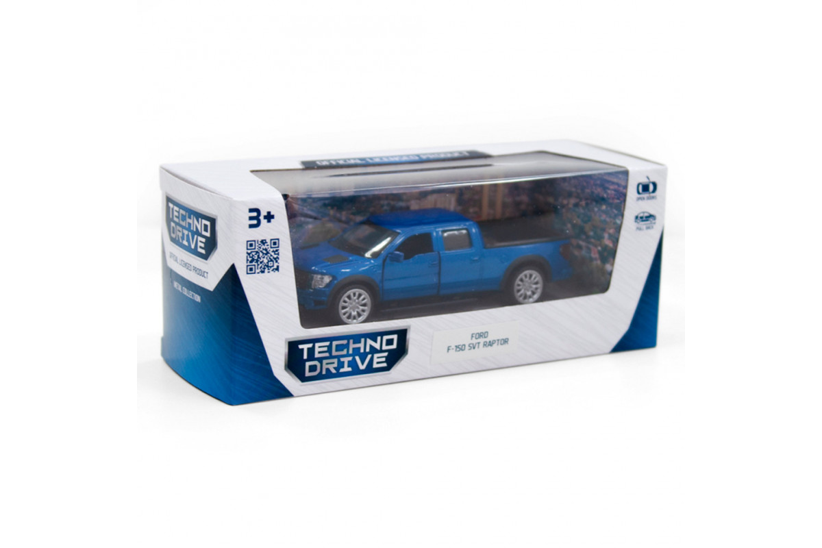 Детская автомодель FORD F-150 SVT Raptor TechnoDrive 250263 синий
