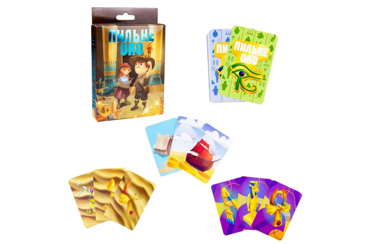 Настольная карточная игра "Пристальный глаз" Strateg 30274 на украинском языке