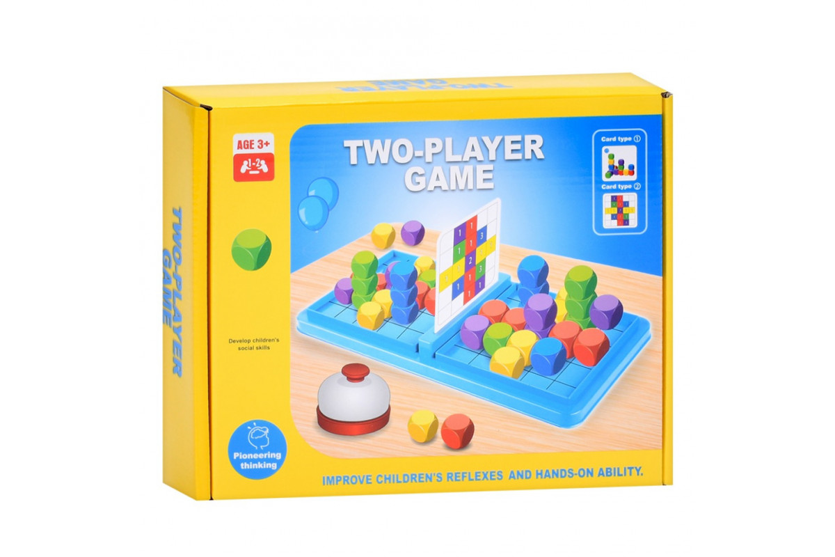 Настільна гра "Кубики" 5236 кубики 50 шт, дзвінок, картки 30 шт