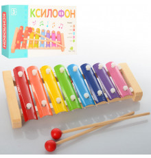 Деревянная игрушка Ксилофон MD 0713, 8 тонов