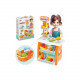 Игровой детский набор "Маркет" 0730TXK прилавок с полками, корзина, разные продукты