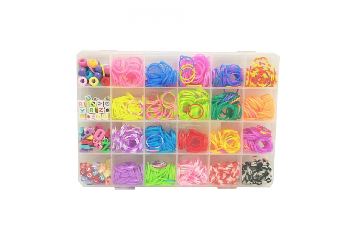 Набор резинок для плетения 74657 крючок и рогатка в комплекте