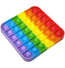 Іграшка-антистрес "POP-IT" PPT-S (Multicolor) Квадрат Райдужний