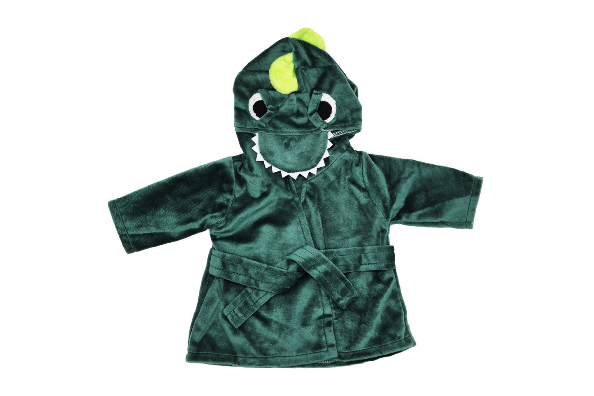 Халатик для куклы "Динозаврик" M 6049 UA(Green) для куклы 43-46 см