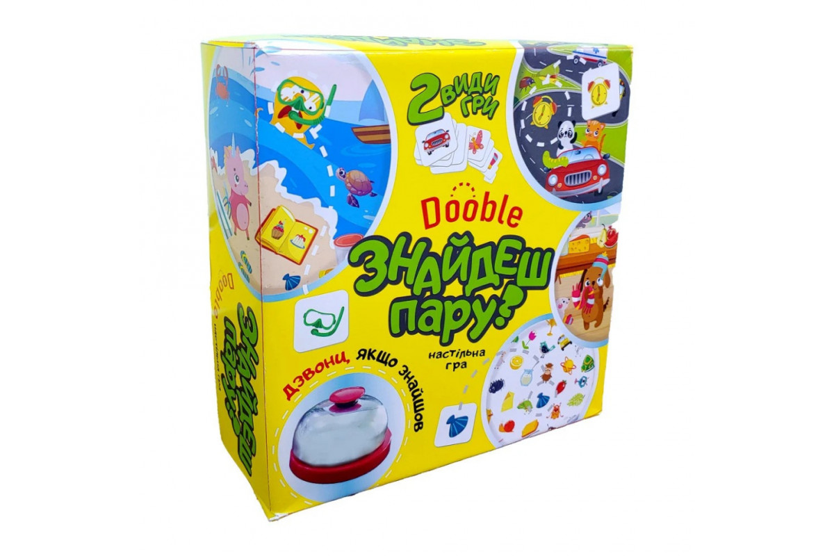 Карткова гра "Знайдеш пару?" Strateg 30221 українською мовою