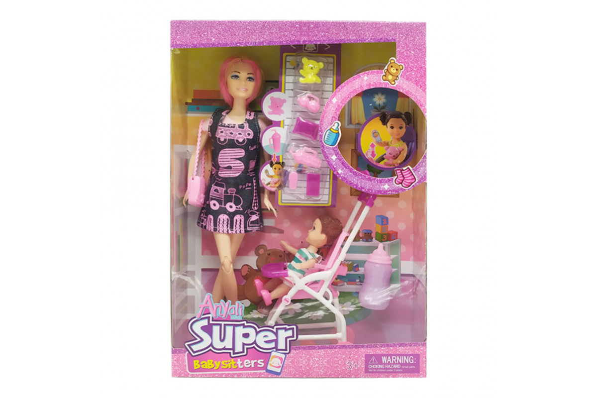 Ляльки 120-3 з букетом і аксесуарами Фіолетовий