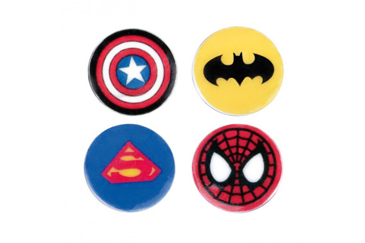 Детский набор для лепки из полимерной глины "Значки Супергерои" (ПГ-007) PG-007 значки