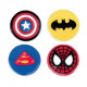 Детский набор для лепки из полимерной глины "Значки Супергерои" (ПГ-007) PG-007 значки