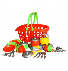 Набор посуды в корзинке "Галинка 10" 1172TXK 28 предметов