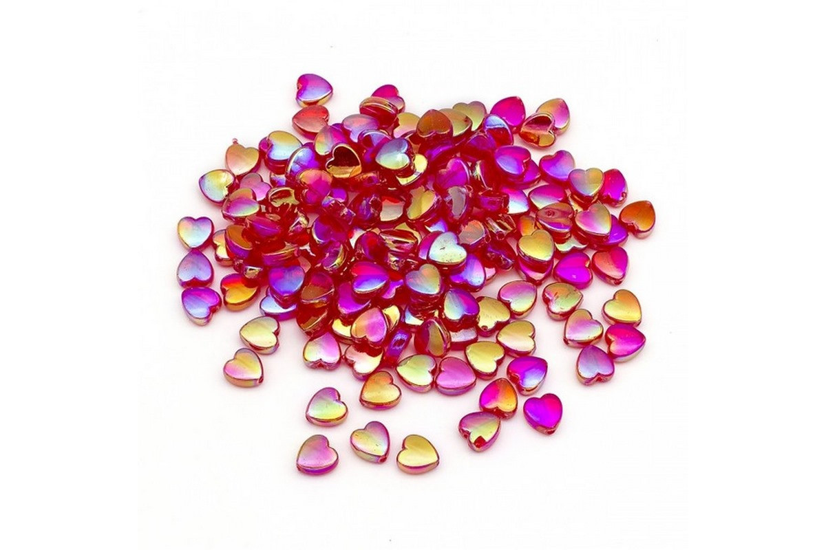 Декоративні намистинки для творчості Сердечка Будинок Бусин УТ100029498 в упаковці 130 шт