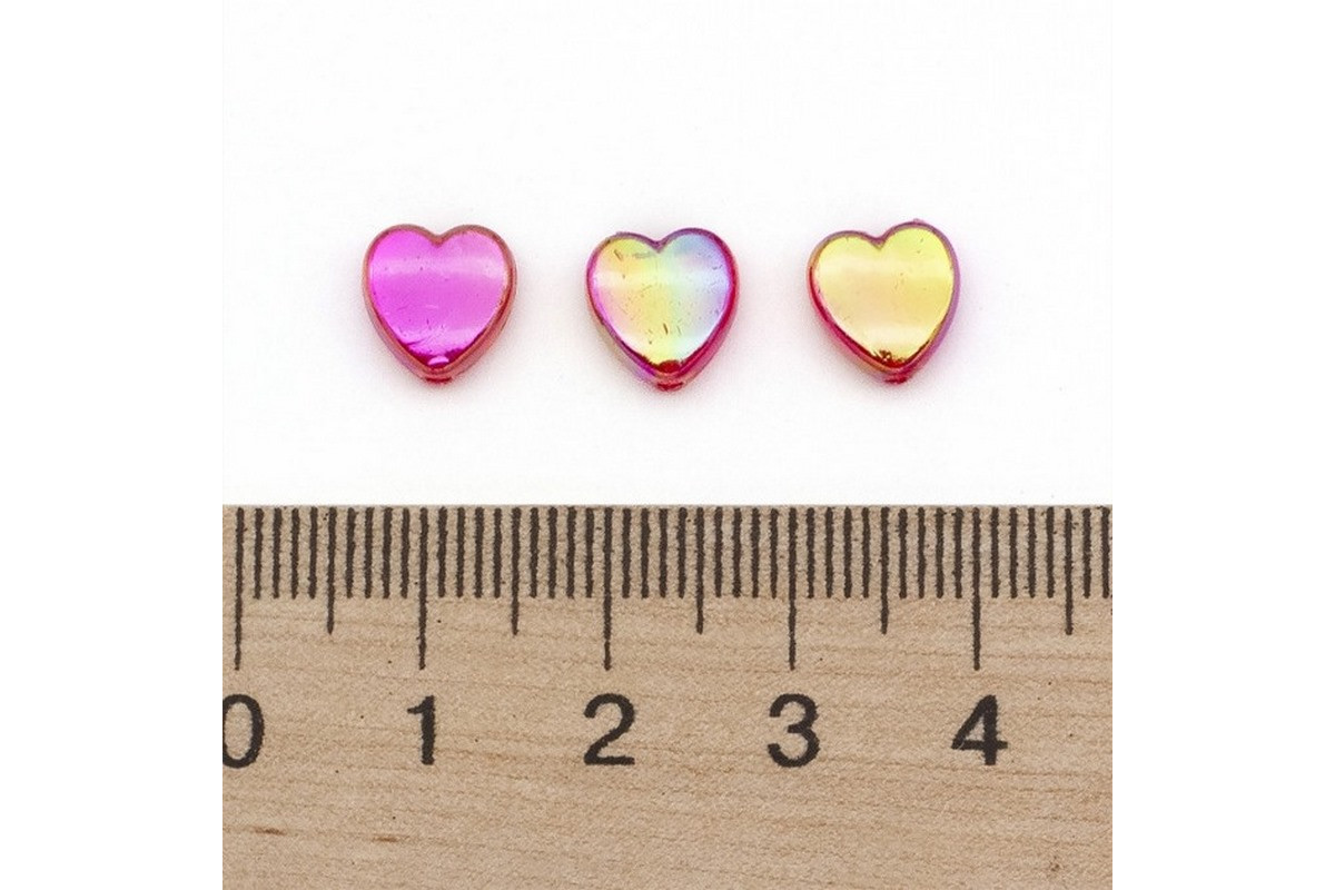 Декоративні намистинки для творчості Сердечка Будинок Бусин УТ100029498 в упаковці 130 шт