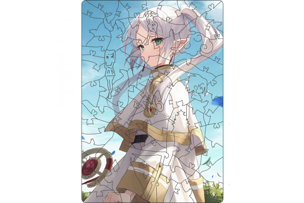 Фігурний пазл з дерева "Фрірен" PZ011-A4C-AC 75-125 деталей, розмір А4, картонна коробка