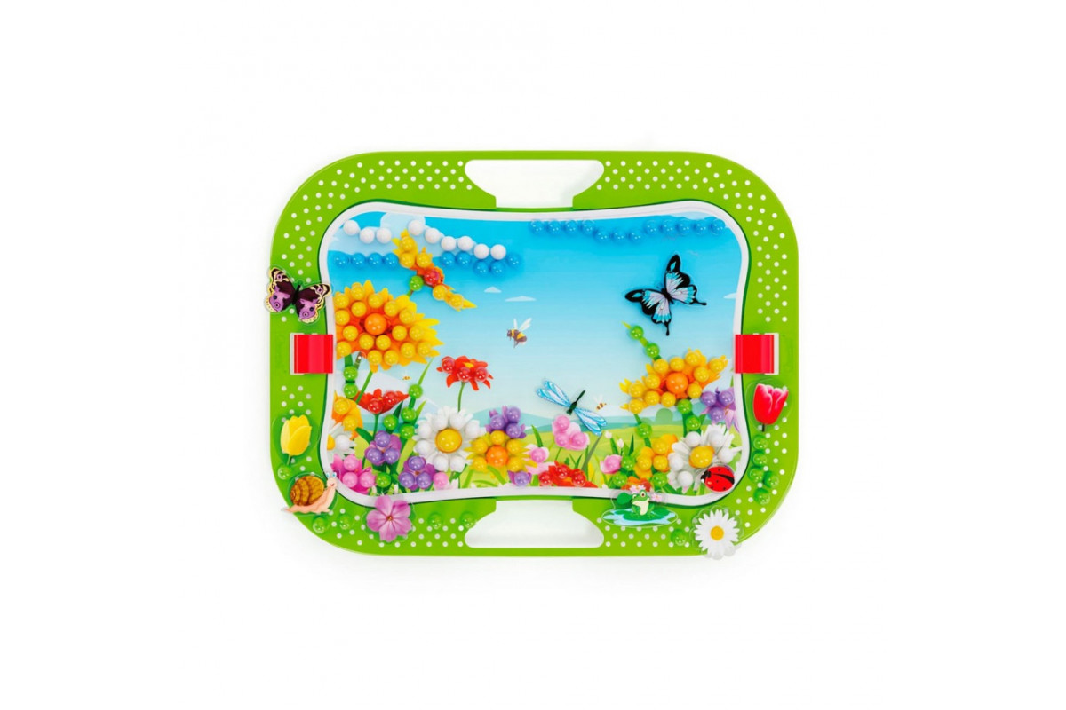 Творчий набір для занять мозаїкою Quercetti 0968-Q, 300 фішок, 16 фігурок, дошка