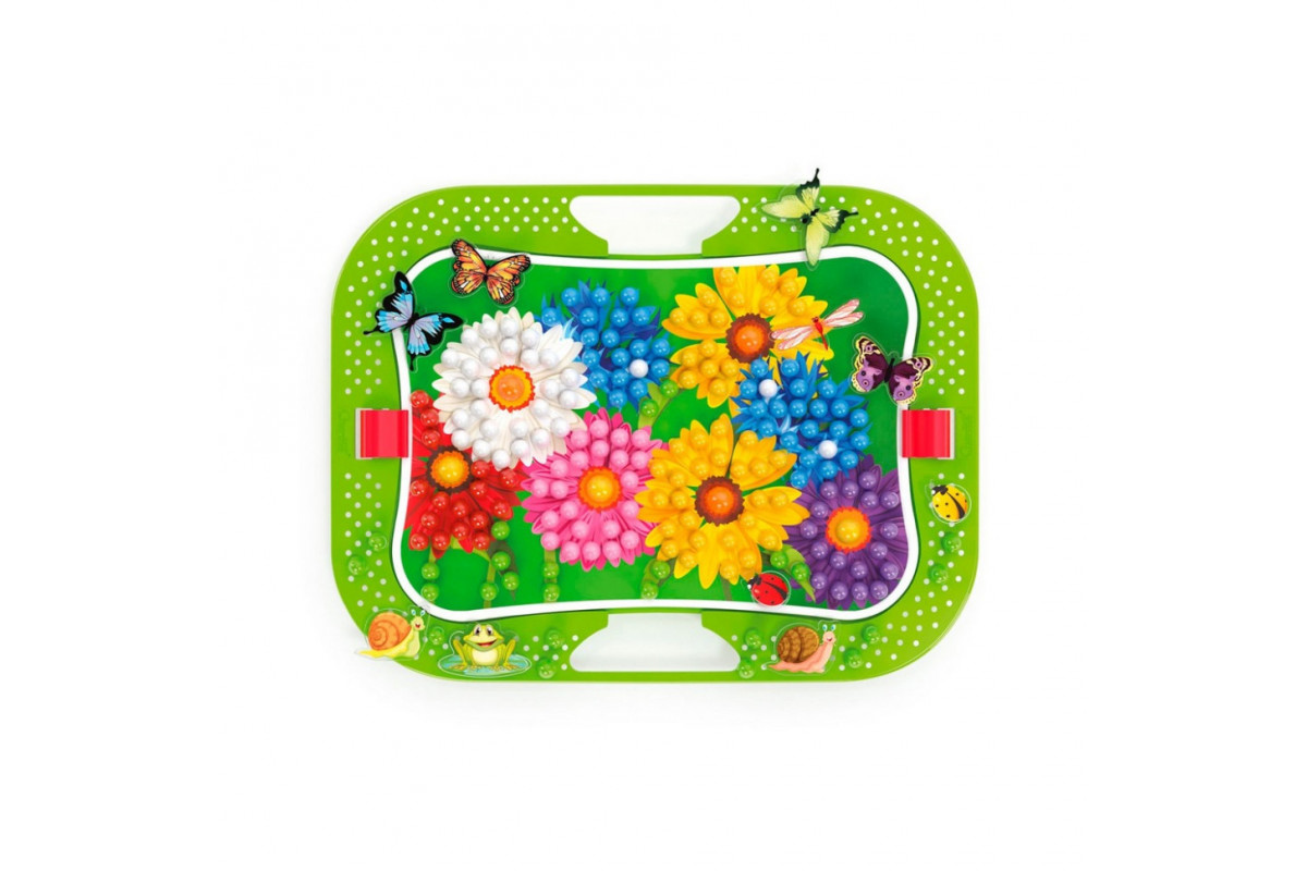 Творчий набір для занять мозаїкою Quercetti 0968-Q, 300 фішок, 16 фігурок, дошка