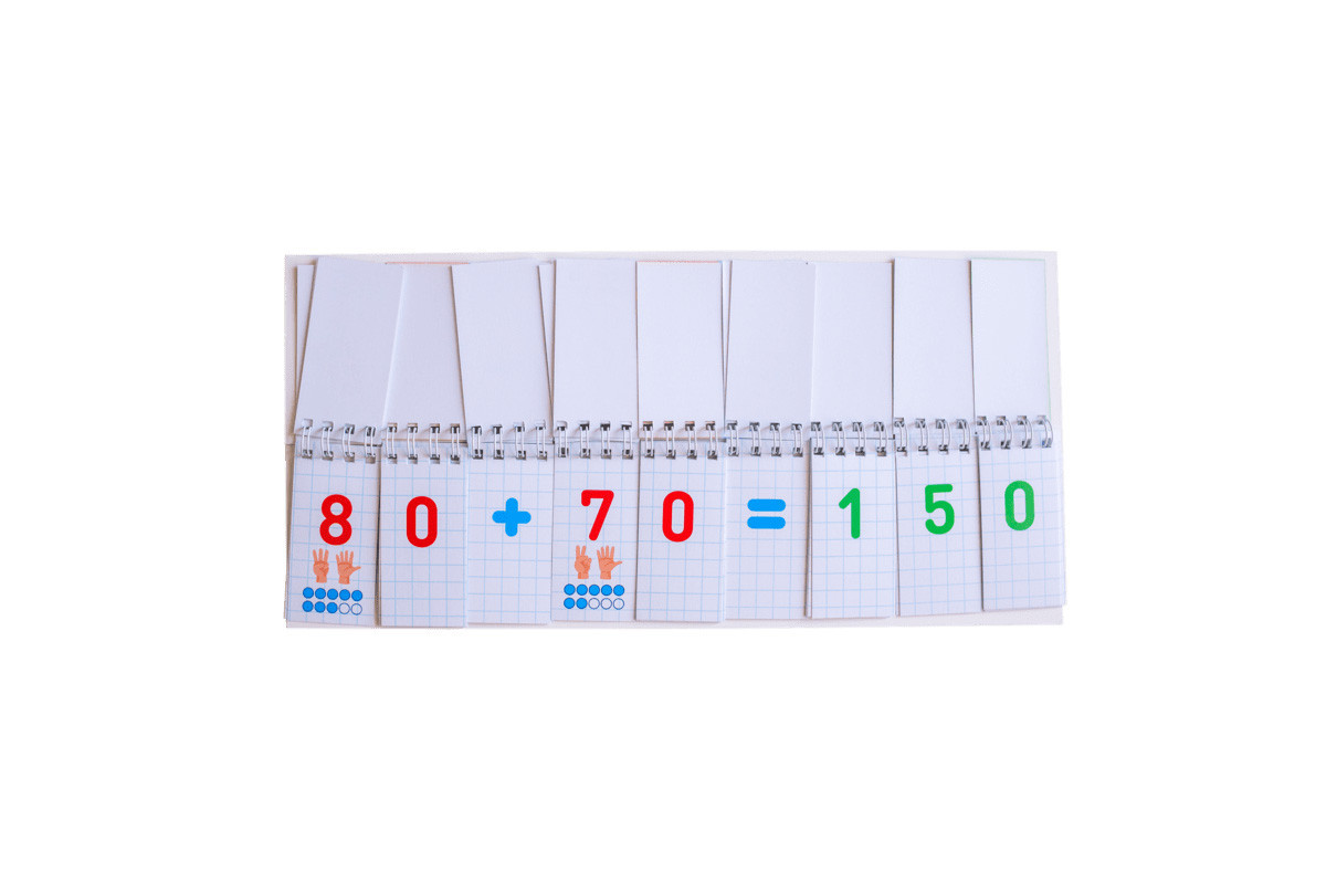 Роздавальний матеріал "Додавання та віднімання в межах 1000" 10106104, 108 розрізаних карток
