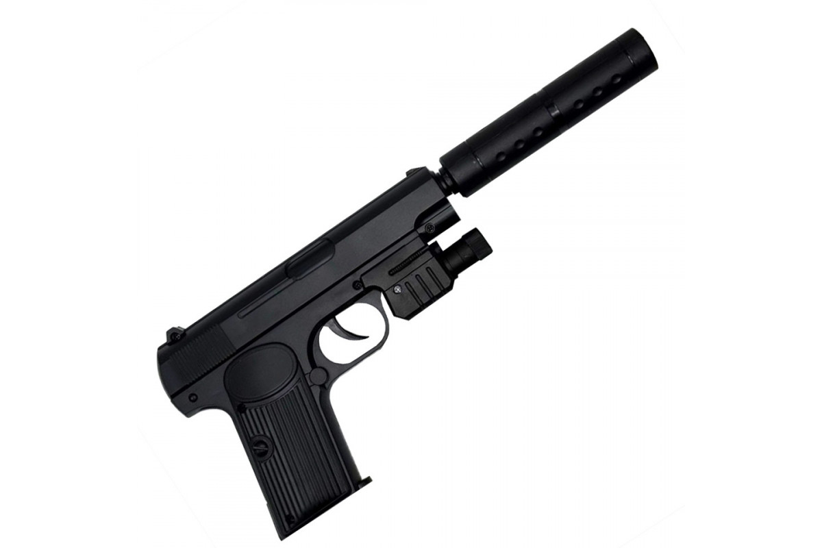 Детский игрушечный пистолет на пульках 733-3 со светом