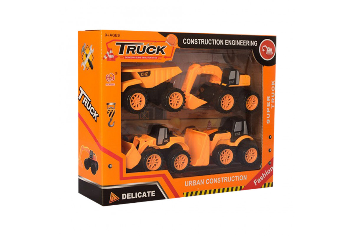 Детский набор строительной техники "Truck" 2022-79 в наборе 4 штуки