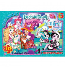 Дитячий пазл класичний "Enchantimals" EA205 постер 117 елементів