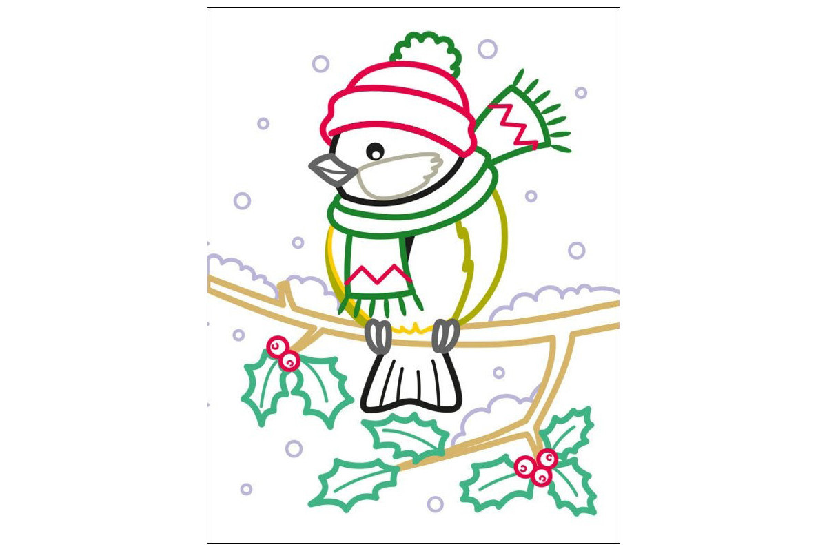 Дитячі кольорові розмальовки "Санта і друзі" 18712, 2-3 роки