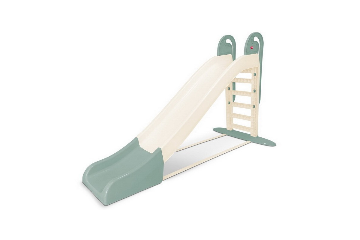 Велика дитяча гірка для катання 014550/23 кремово-м'ятна, 243 см