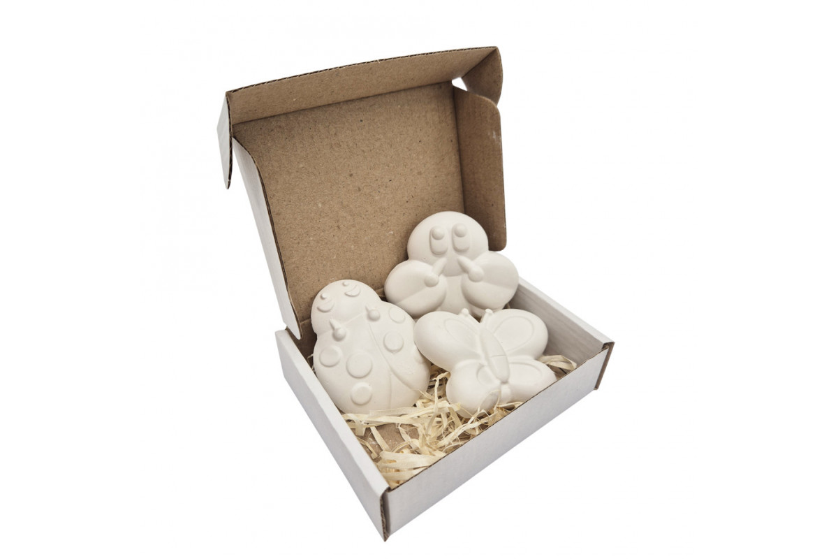 Гипсовые фигурки для декорирования "Волшебные насекомые" gips005, 3 фигурки