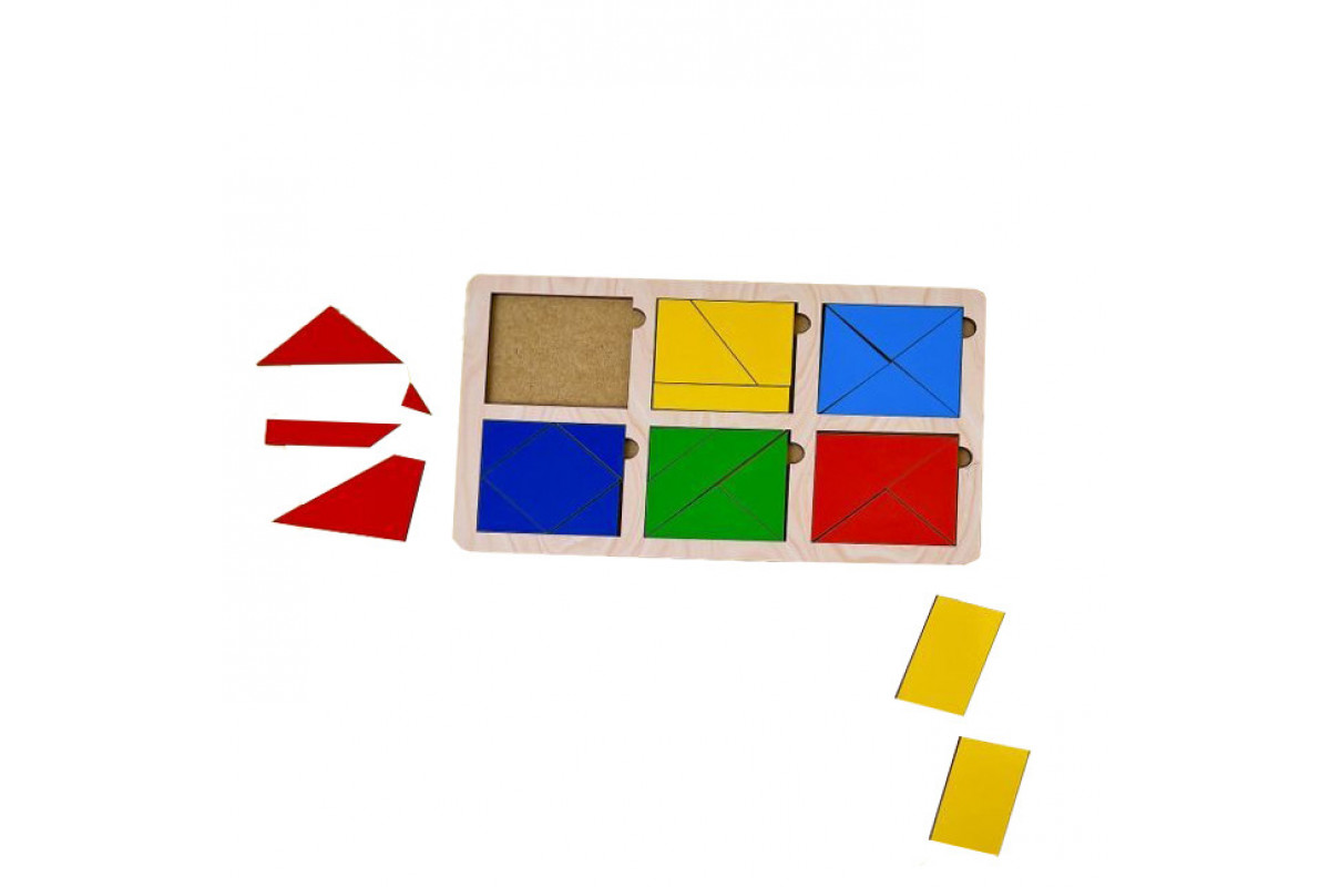 Вкладиші "Квадрати Нікітіна" (ПСД205) PSD205, 1 рівень