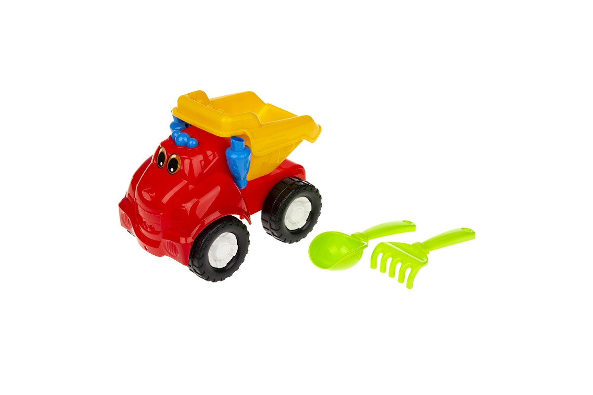 Песочный набор Самосвал "Смайл" №1  Colorplast 0121 Красный