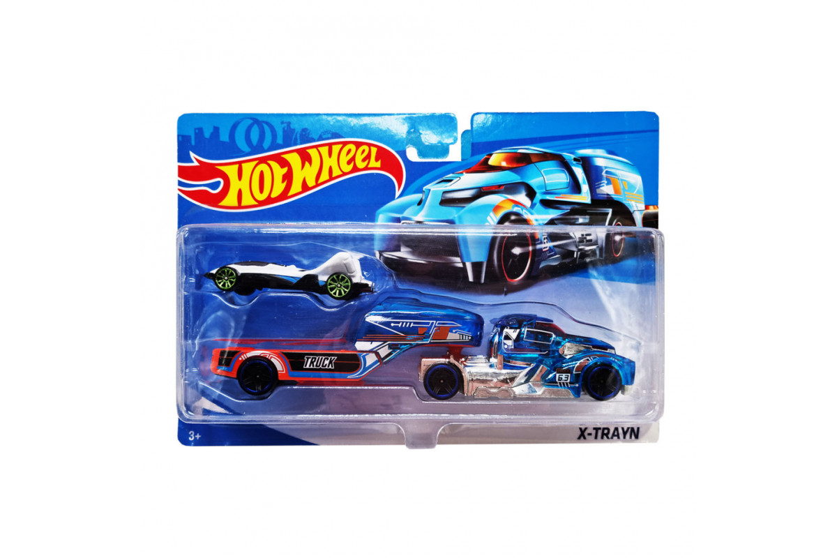 Детский игровой набор машинок T-P771-1(White) с трейлером