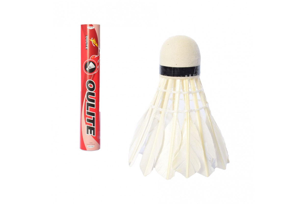 Набор воланчиков в колбе MS 0152 белый, перо 12 штук