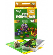 Детская развивающая настольная игра "Dino Fortuno" UF-05-01, 56 карточек