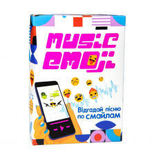 Настольная карточная игра "Music Emoji" Strateg 30249 на украинском языке