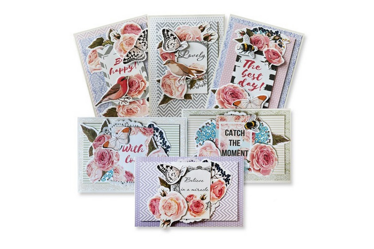 Набір для створення вітальних листівок "Catch the moment" FDGCK-039, 6 шт