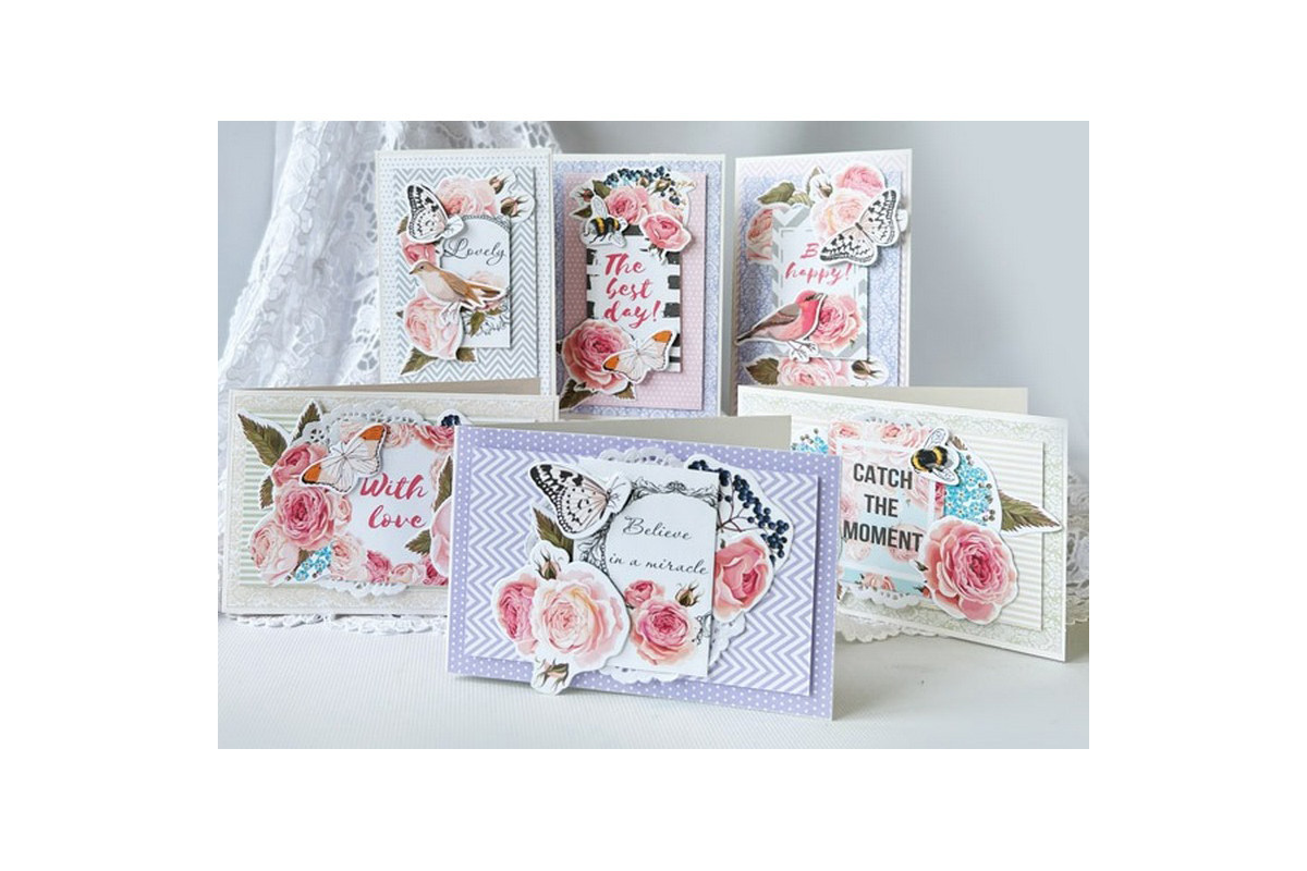 Набір для створення вітальних листівок "Catch the moment" FDGCK-039, 6 шт