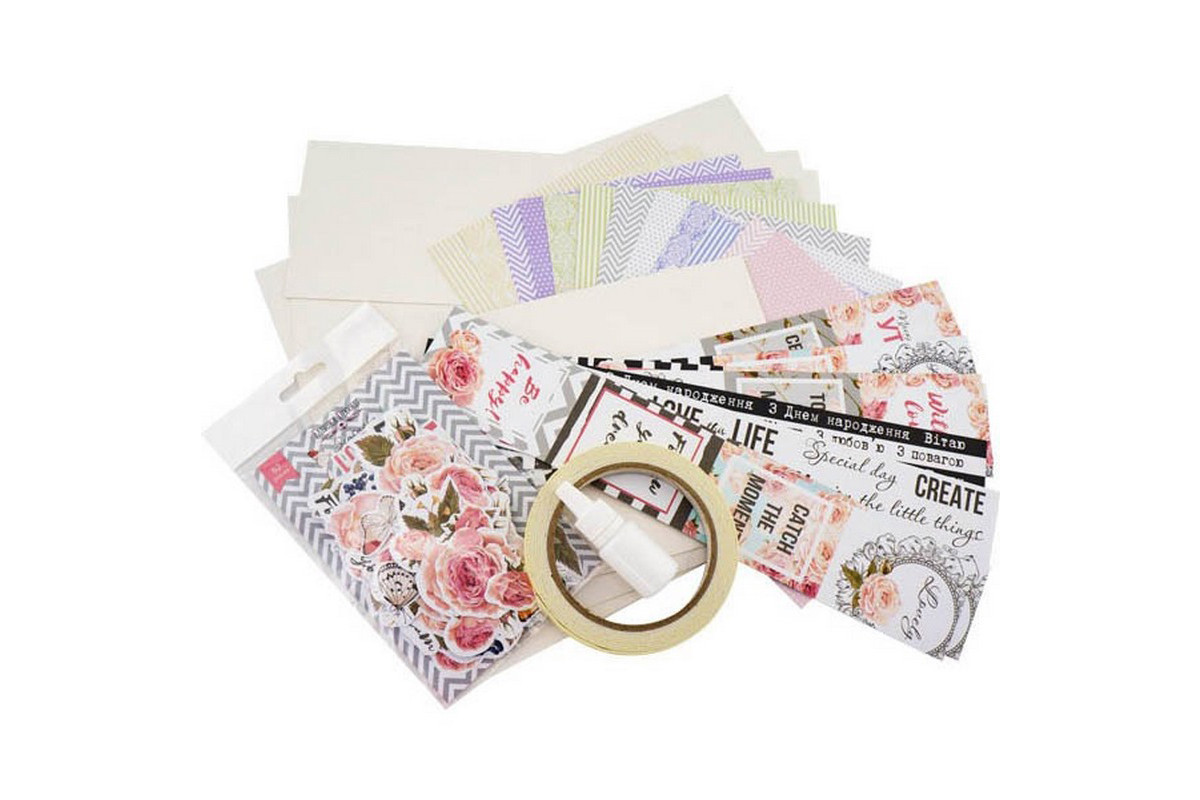 Набір для створення вітальних листівок "Catch the moment" FDGCK-039, 6 шт