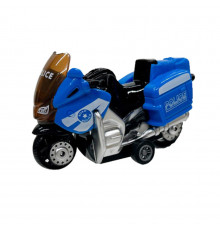 Мотоцикл дитячий "Police" AP7442 масштаб 1:64 з безпечних матеріалів Синій