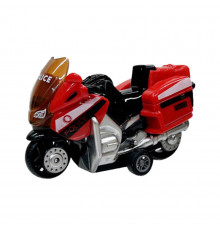 Мотоцикл дитячий "Police" AP7442 масштаб 1:64 з безпечних матеріалів Червоний