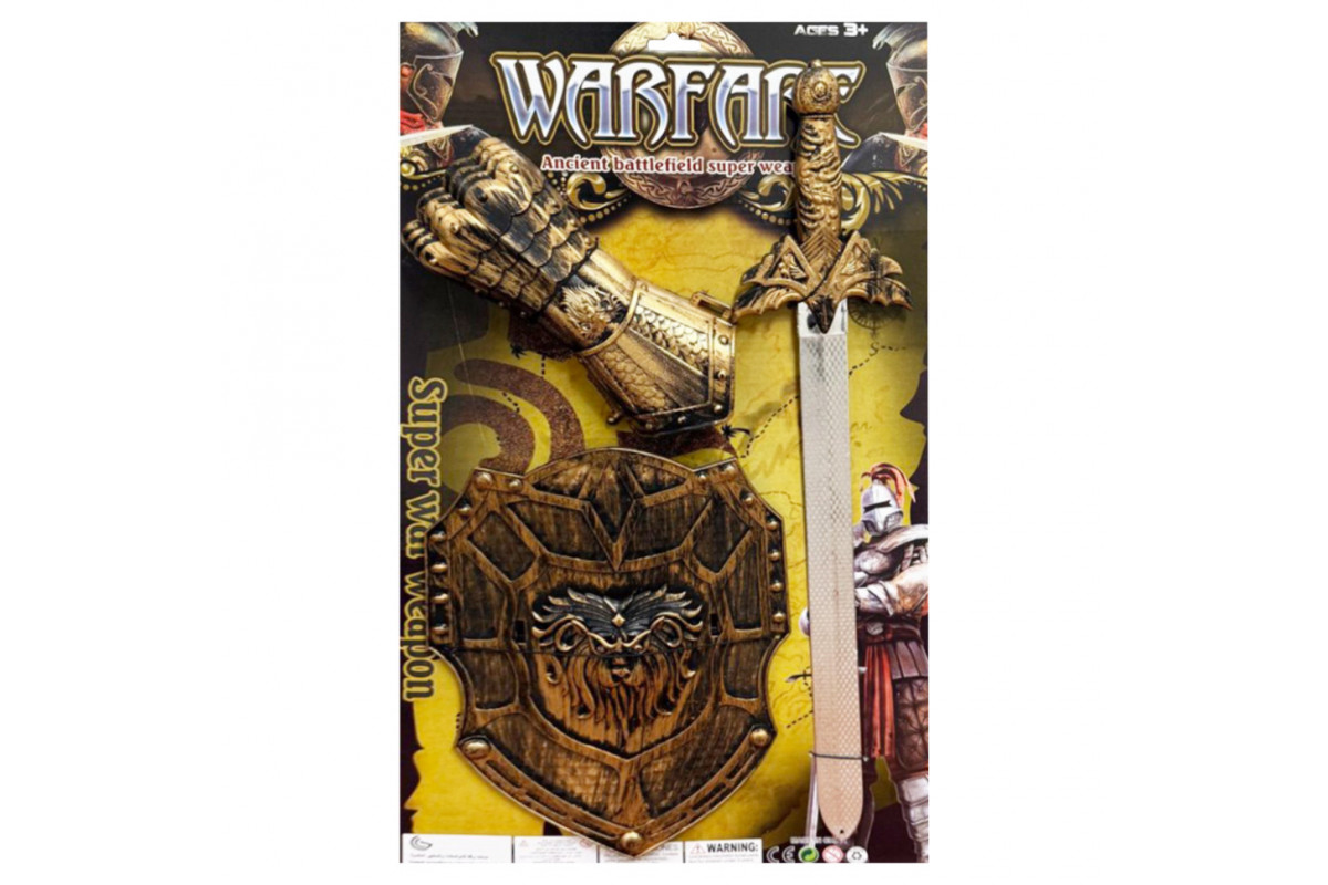 Игровой набор рыцаря 818A-23 щит, доспех на руку