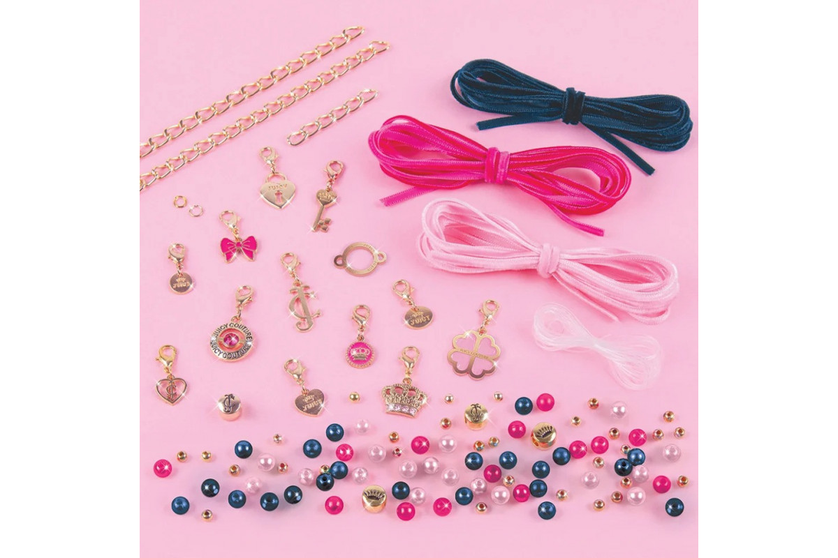 Набір для творчості "Браслети прикрашені оксамитами та перлинами" Juicy Couture Make it Real MR4417