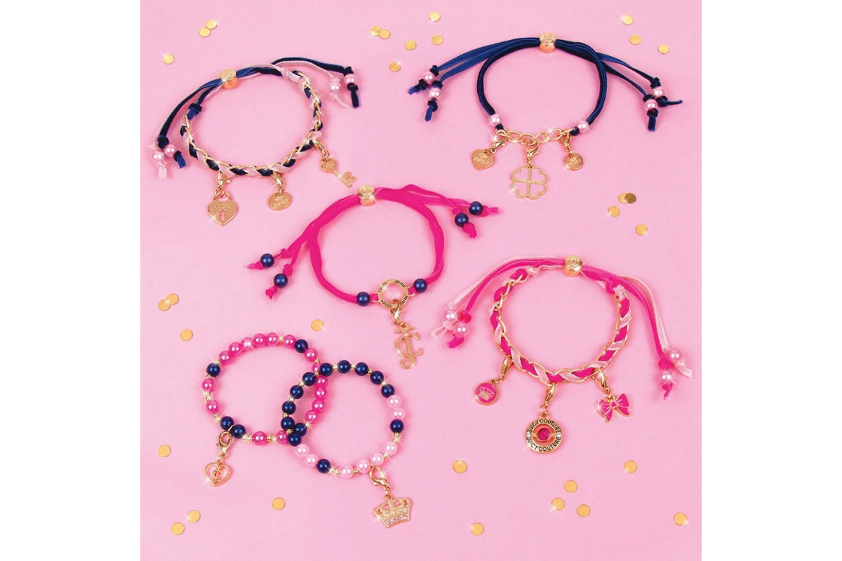 Набір для творчості "Браслети прикрашені оксамитами та перлинами" Juicy Couture Make it Real MR4417