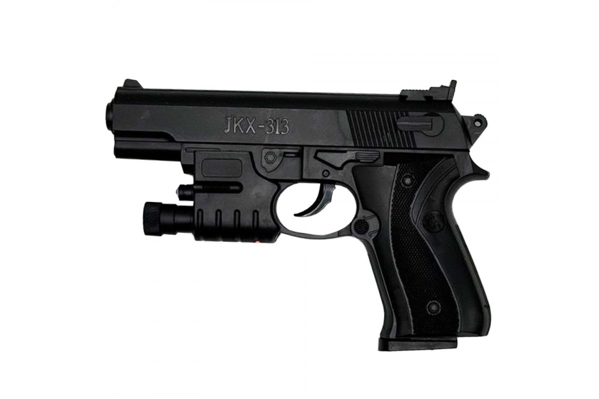 Детский игрушечный пистолет на пульках 313-2 со светом