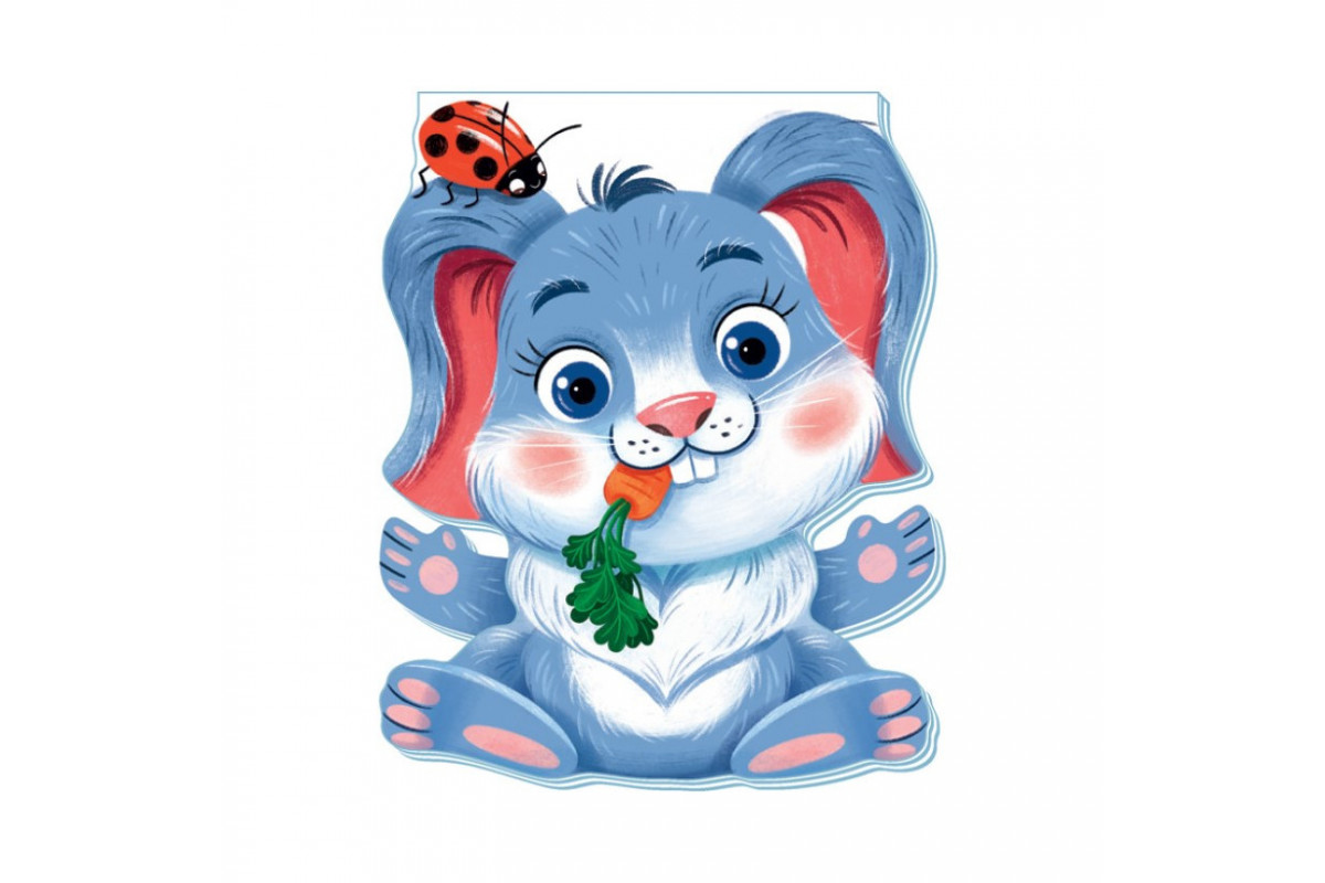 Детская книжка "Забавные лапки: Зайчик" Ранок 340016 на украинском языке