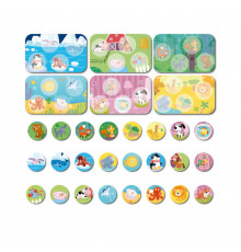 Настільна гра Лото Тварини і їх місця проживання DoDo 300196, 6 карток, 24 фішки