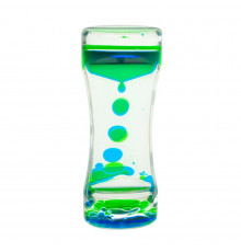 Песочные часы XX-3(Blue) голубой, с гелевой жидкостью, 13,5 см