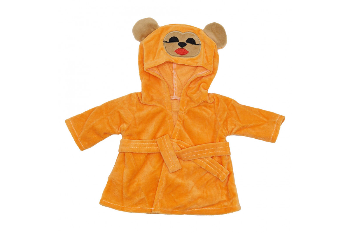 Халатик для куклы "Медвежонок" M 6049 UA(Orange) для куклы 43-46 см