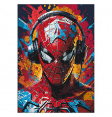 Фигурный пазл из дерева "Человек-паук" PZ013-A4C-AC размер А4, картонная коробка