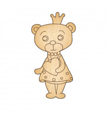 Заготовка броши для раскрашивания "Медвежонок-1" FDZB-033