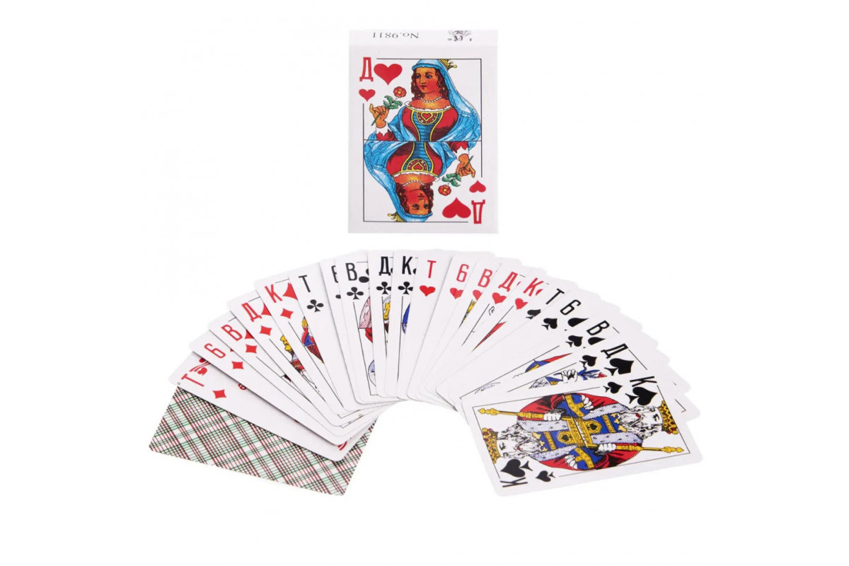 Карты игральные с пластиковым покрытием Strateg 9811ST