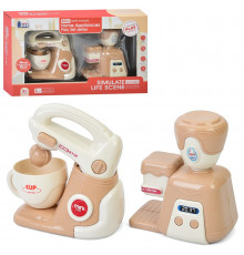 Детская бытовая техника "Миксер-Кофемашина" E05 механический вращающийся венчик